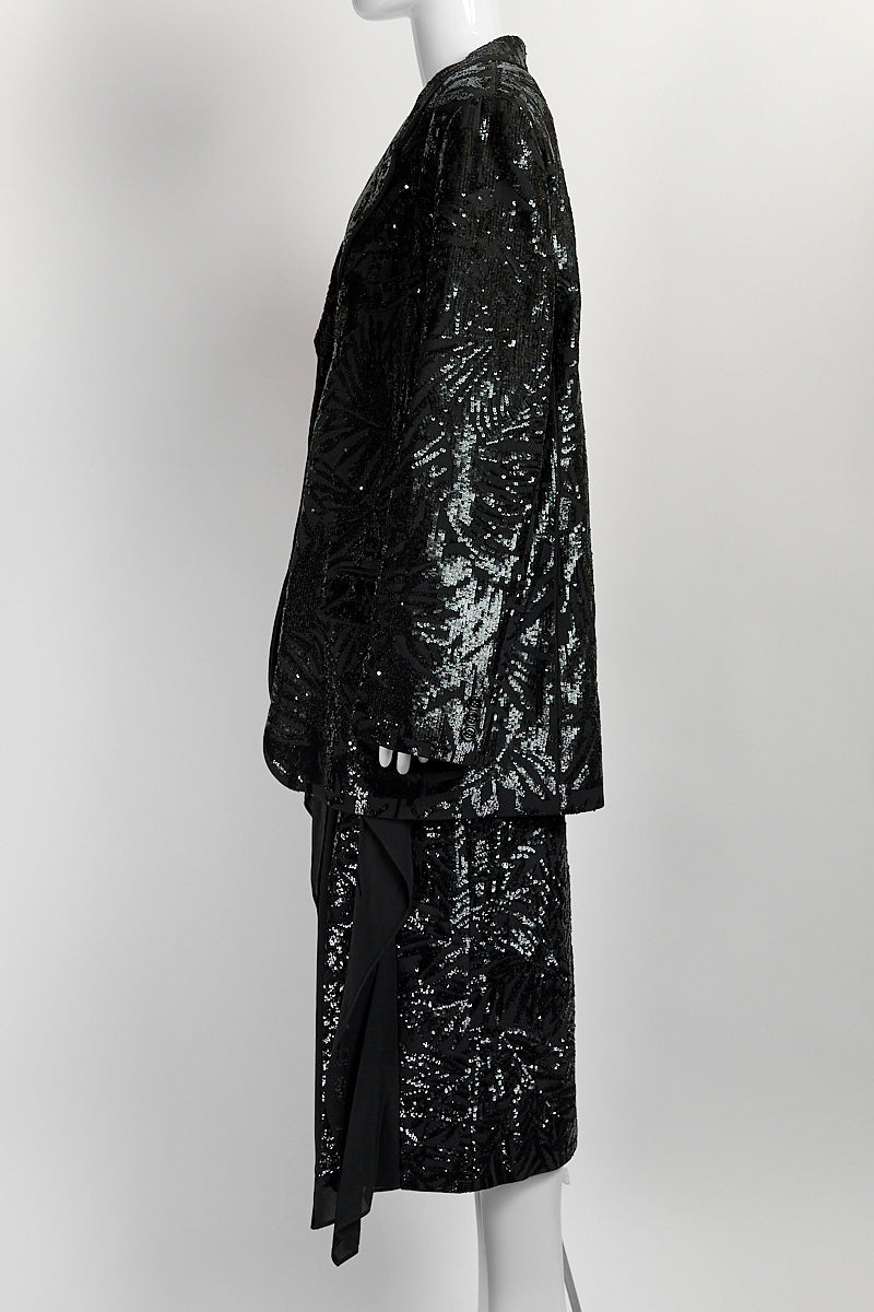 Michael Kors Sequin Patten Blazer/Skirt Set 8