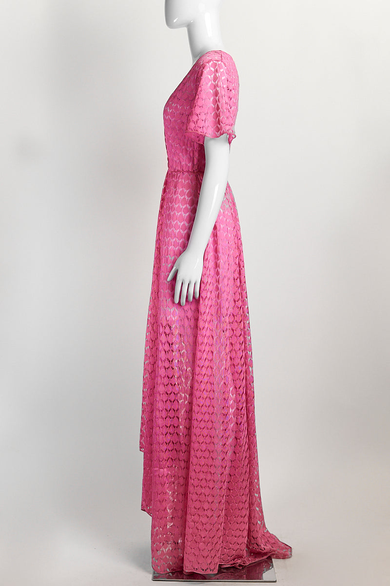 Missoni Pink Lace Pattern Dress 42