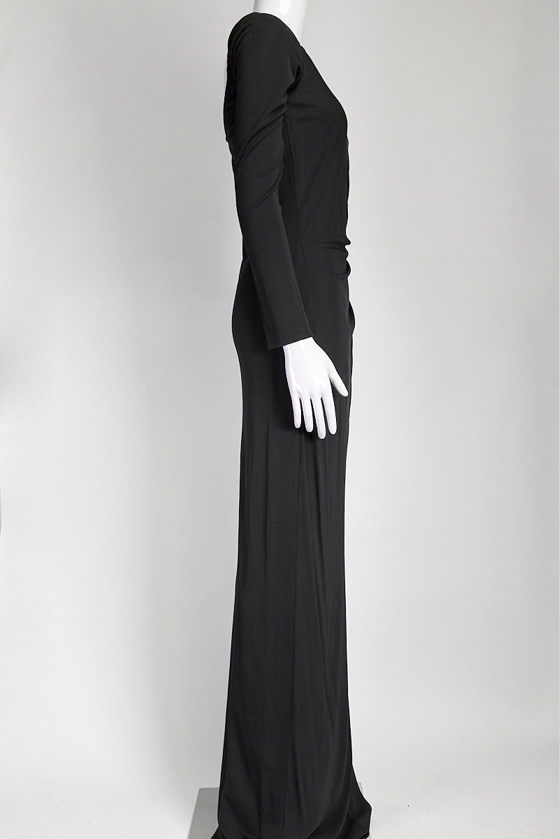 Prabal Gurung Black Lace V-Neck Long Dress US 6