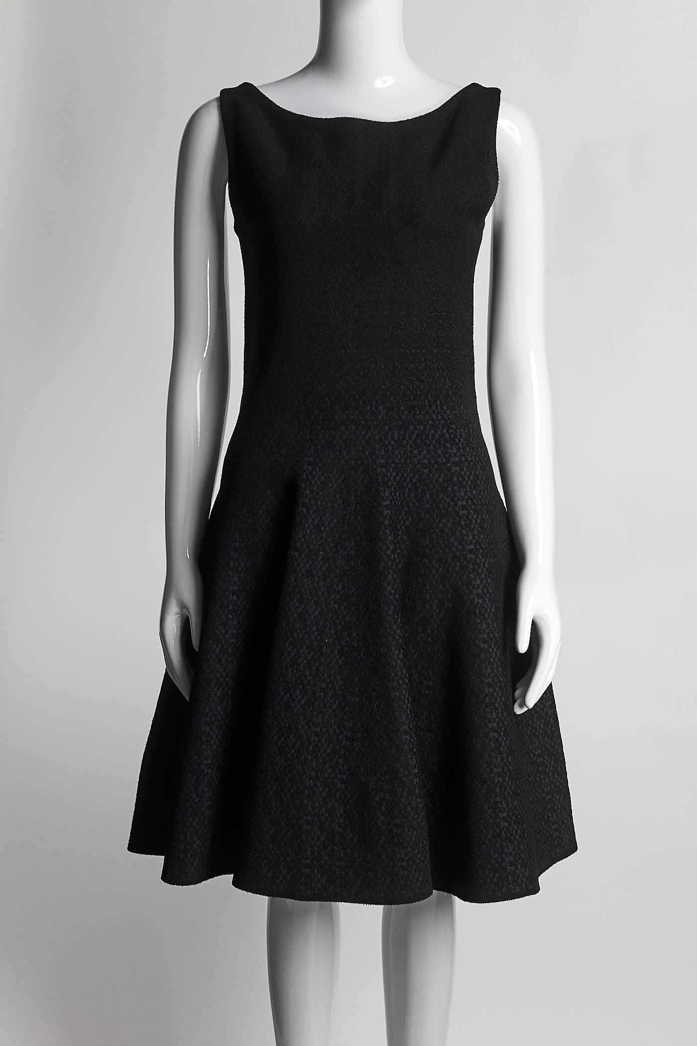 Prada Black/Navy Sleeveless Dress 40