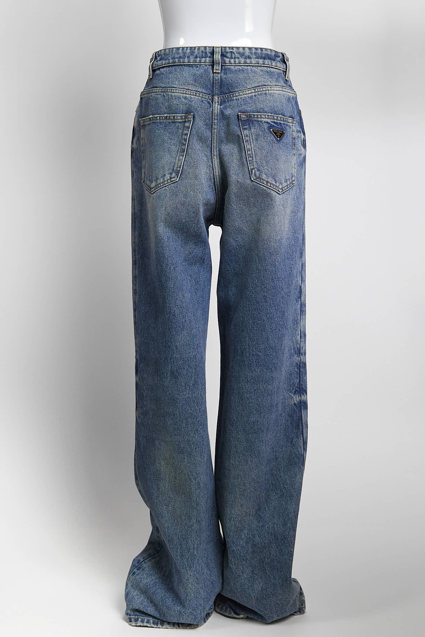 Prada Denim Jeans with Logo at back Pocket 28
