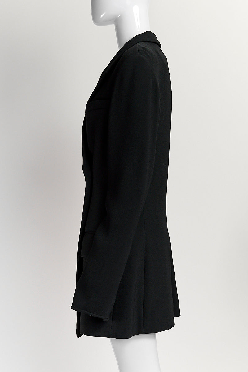 Proenza Schouler Black Stretch Crepe Blazer 10