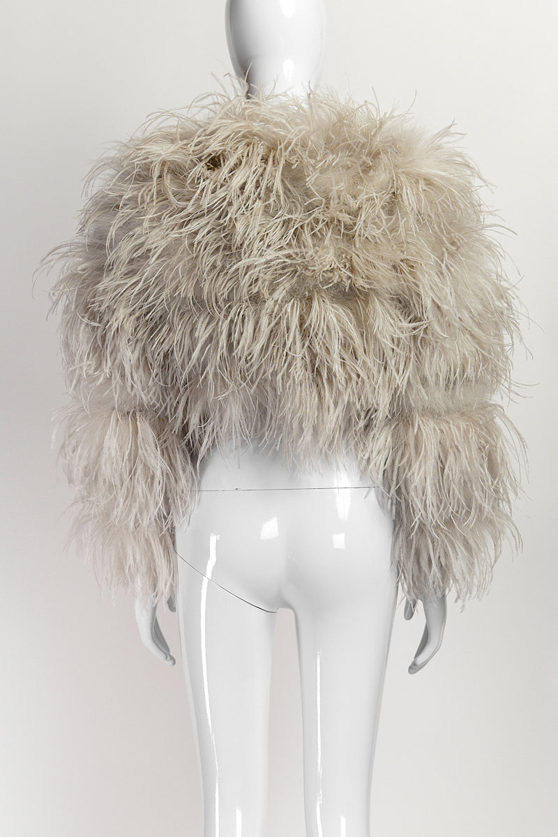 Ralph Lauren Ostrich Feather Crop Jacket 6