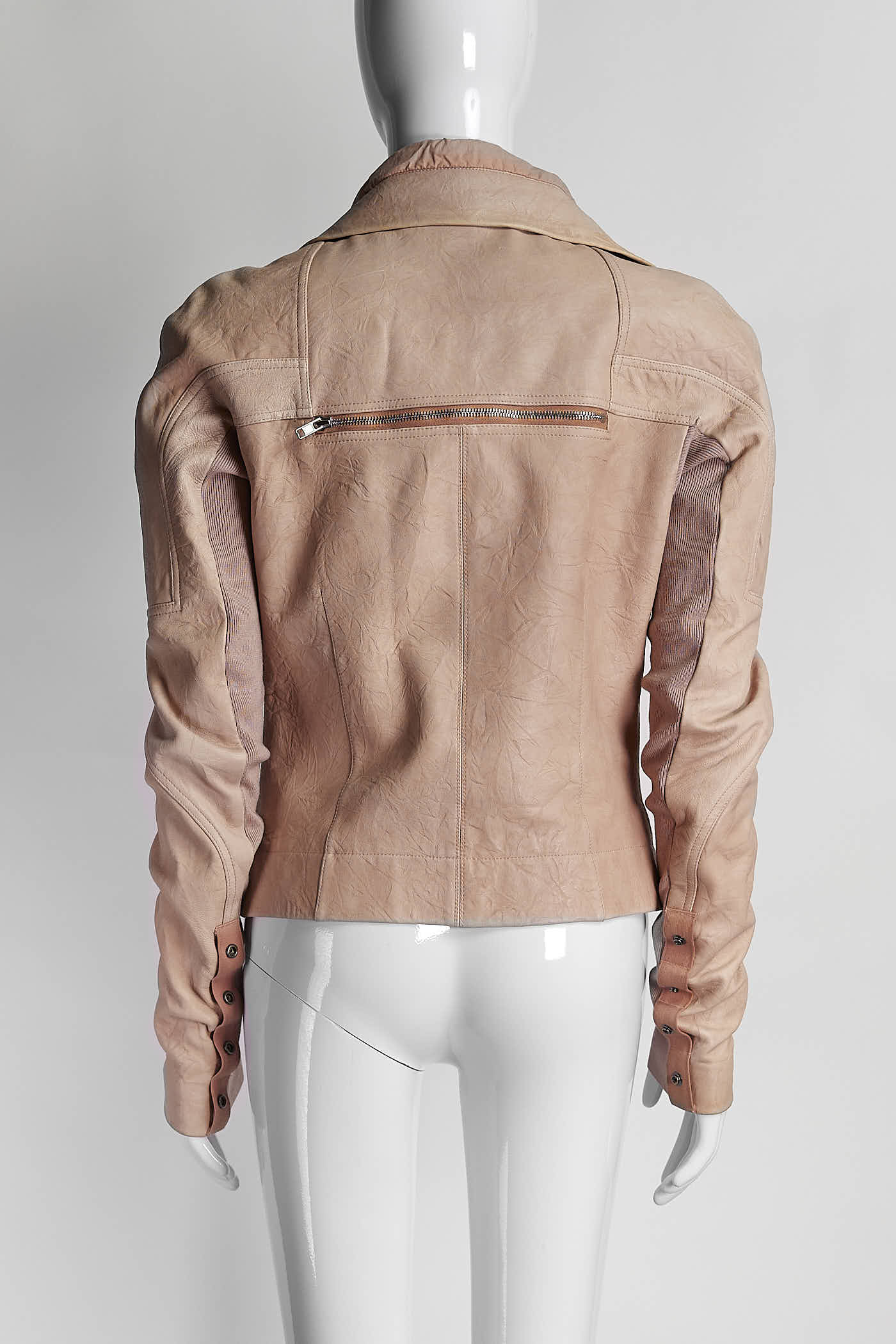 Rick Owen Pink Leather Jacket 44