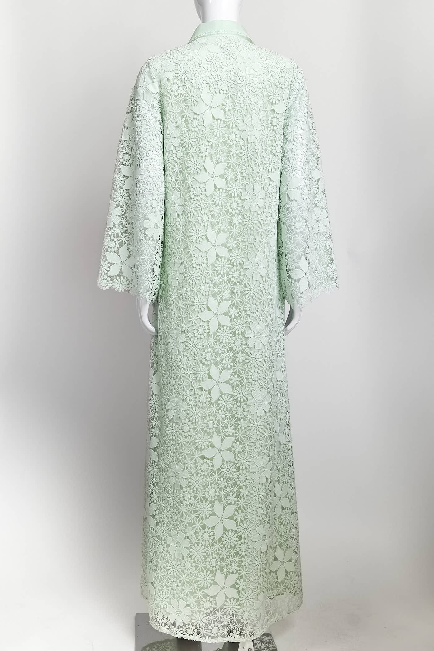 Self-Portrait Green Embellished Longsleeve Dress 2