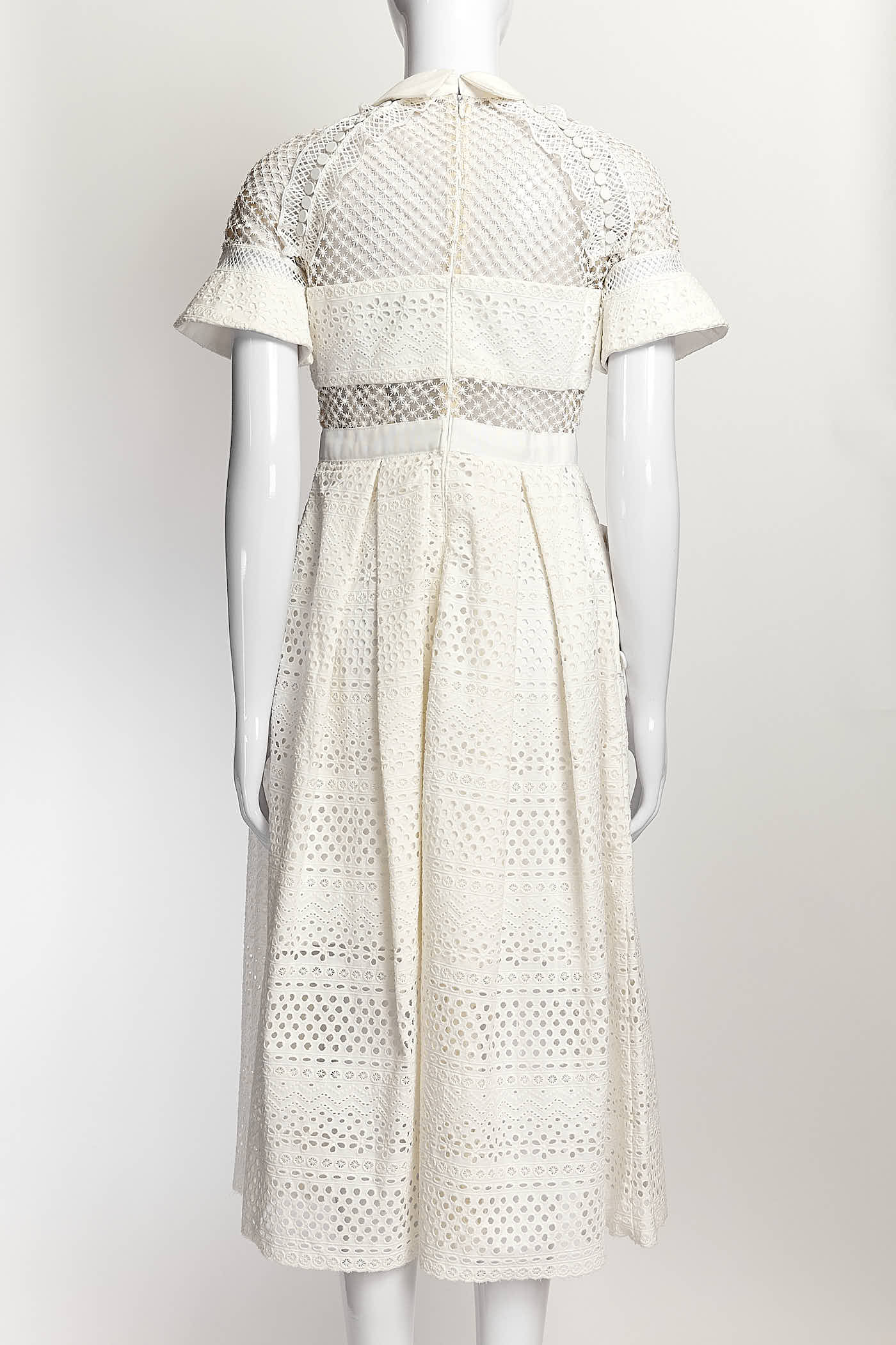 Self-Portrait White Lace Dress US4