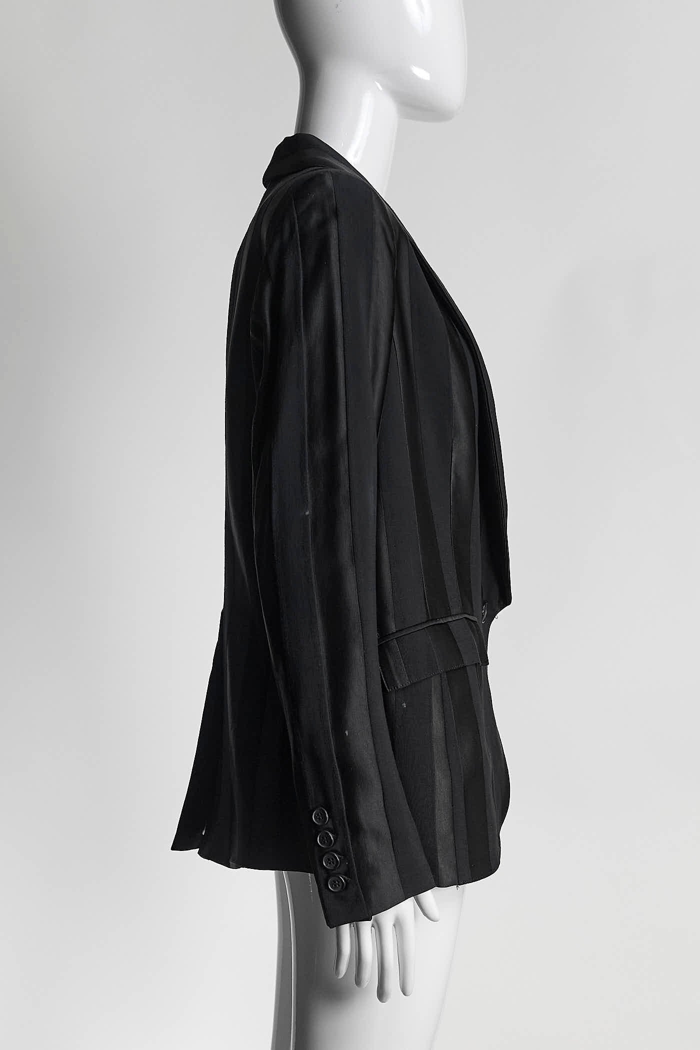 Smythe Black Shadow Stripe Blazer 6