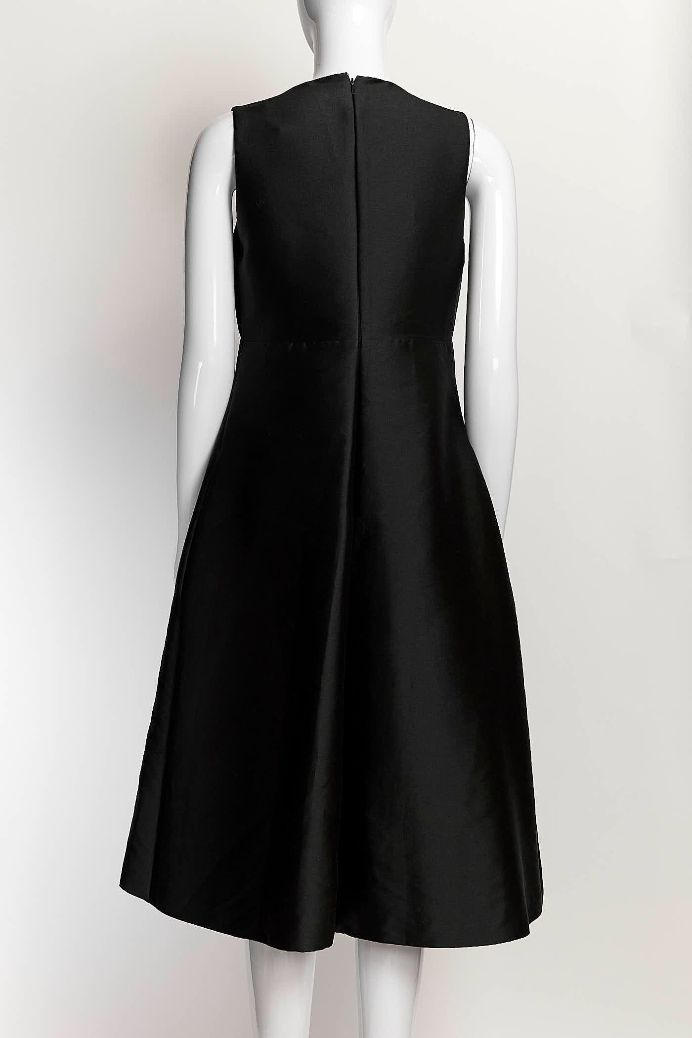 Stella McCartney Black Dress with Bireds Embroidered 42