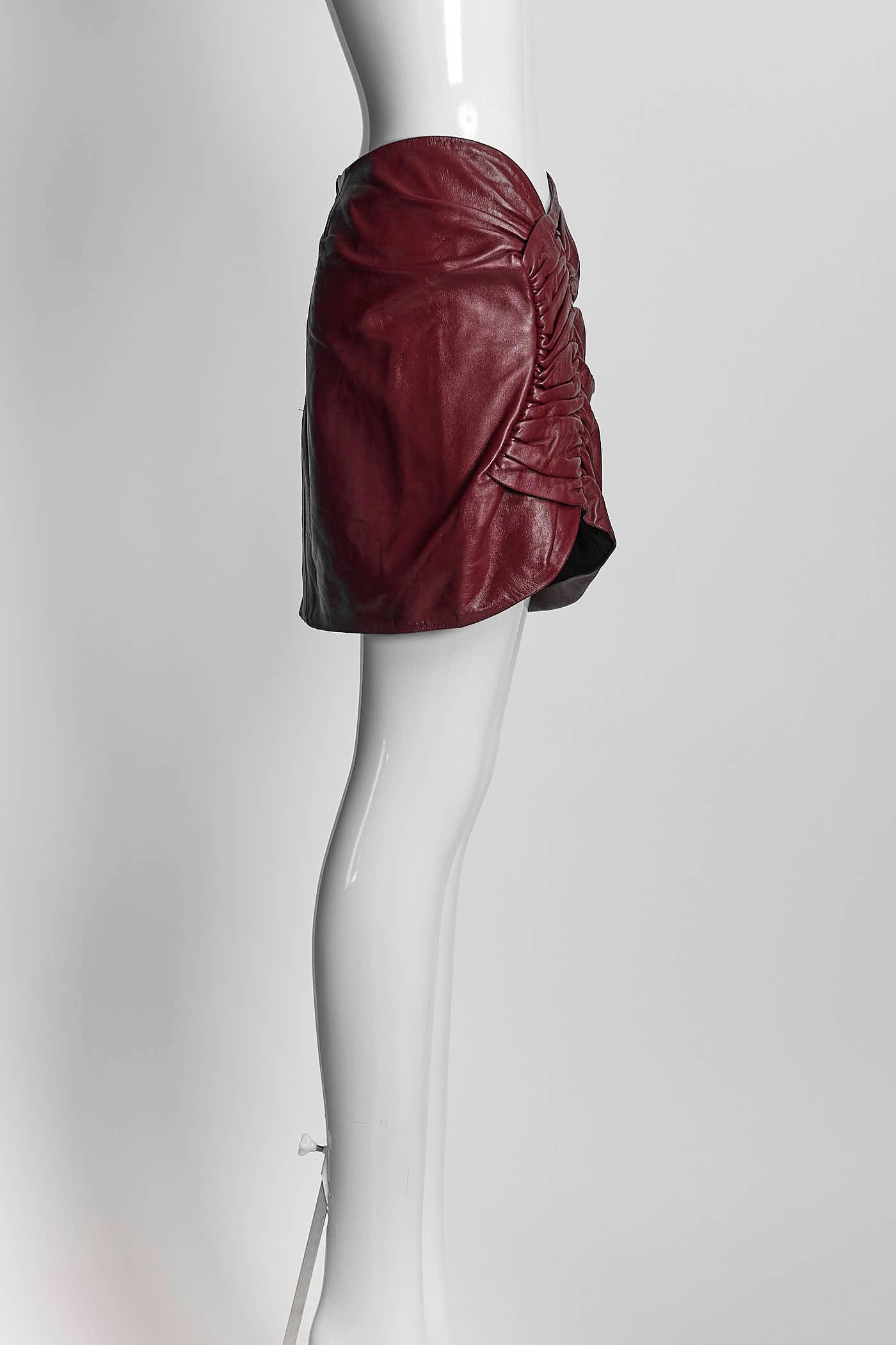 The Mannei Burgundy Mini Skirt 38