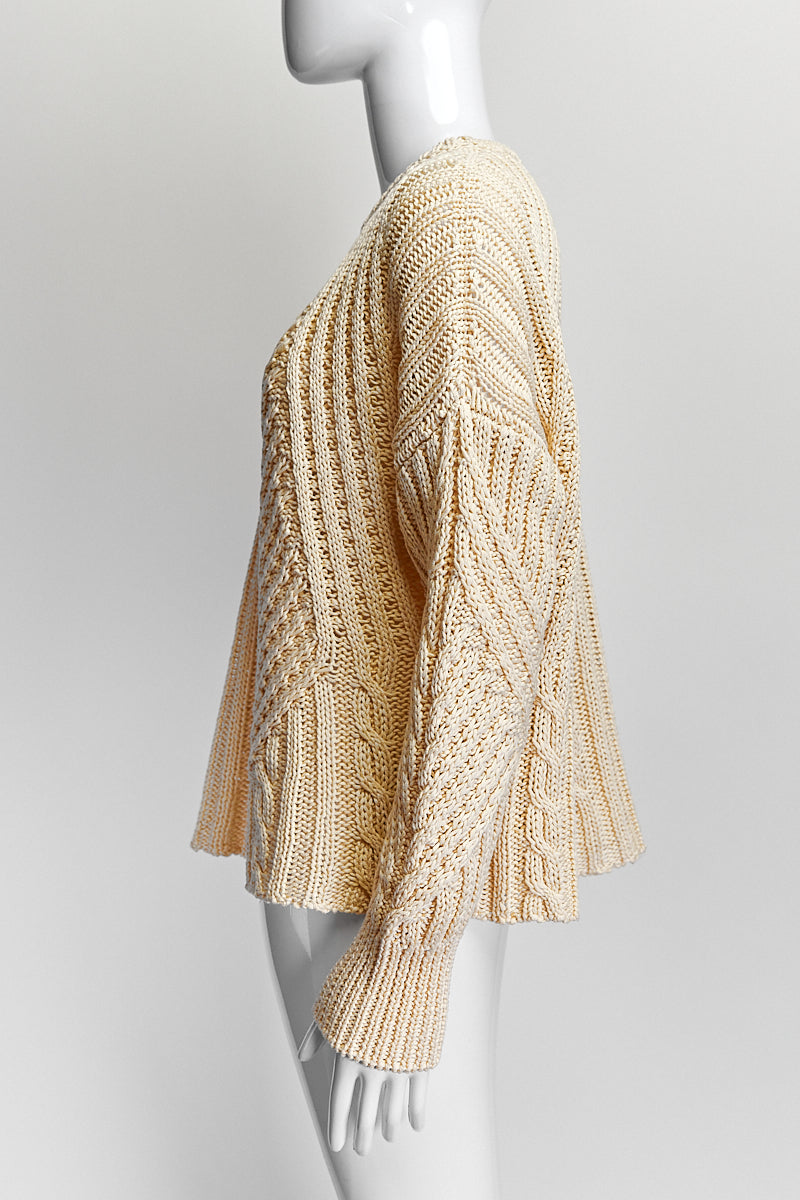 The Row Yellow Kint Sweater XS