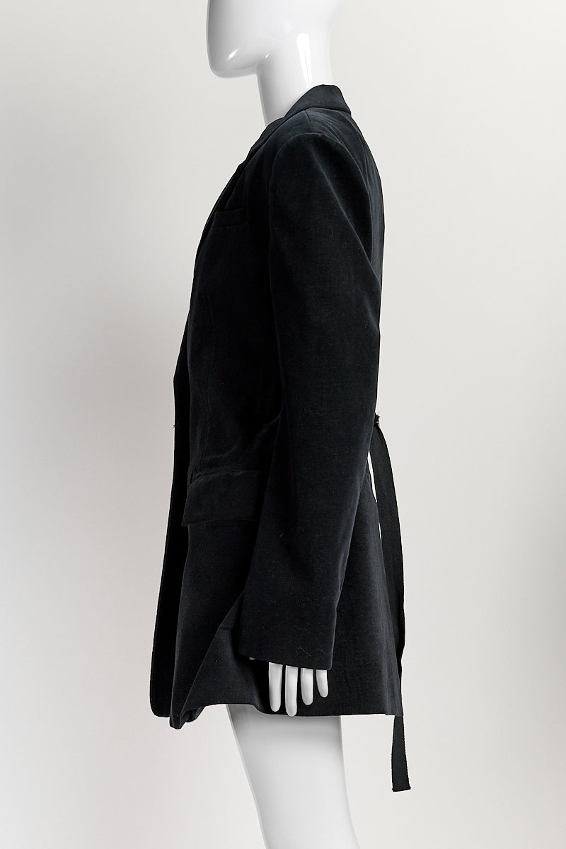 Tibi Black Velvet Blazer 6
