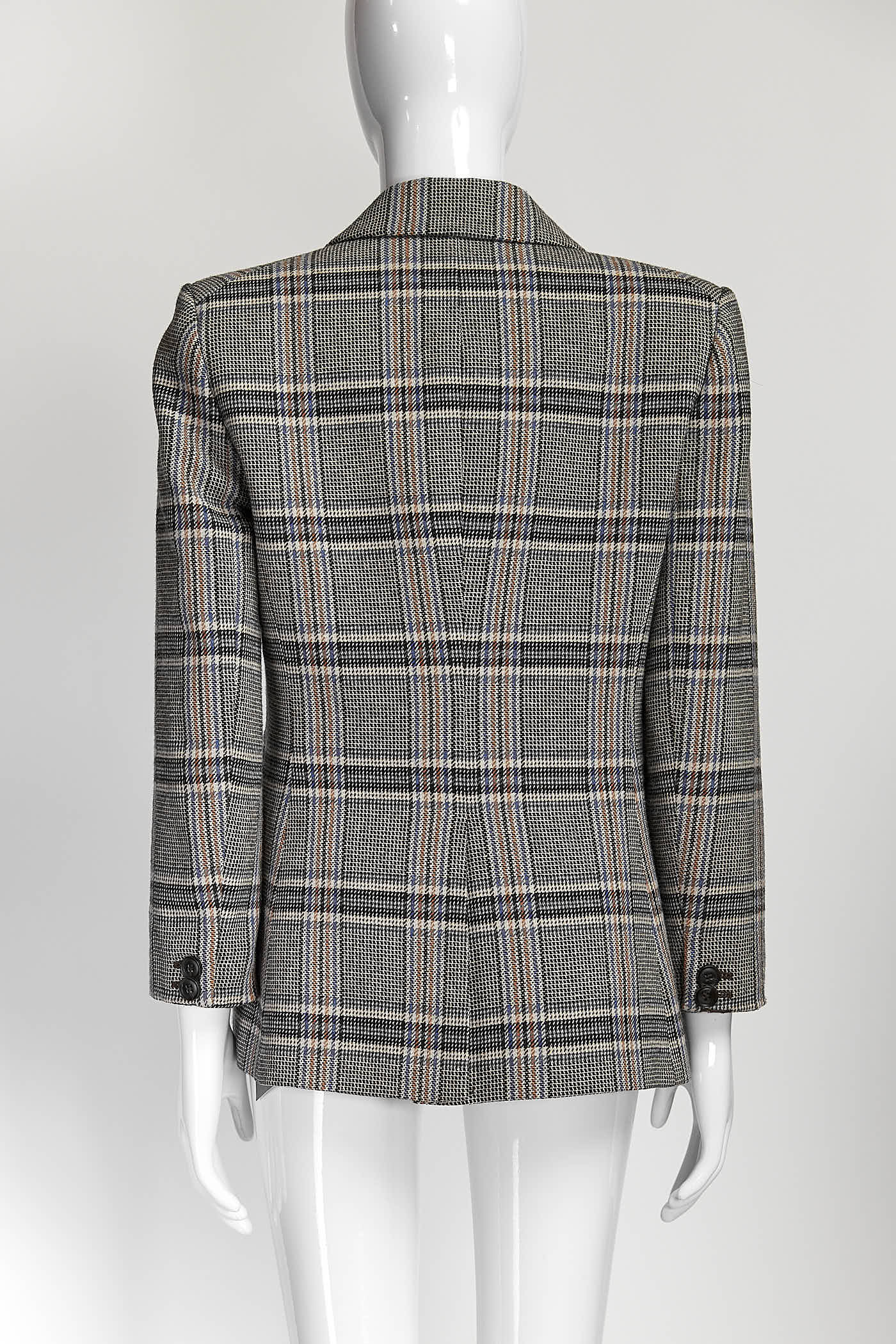 VERONICA BEARD Miller Dickey Double-Breasted Blazer In Plaid Print 4