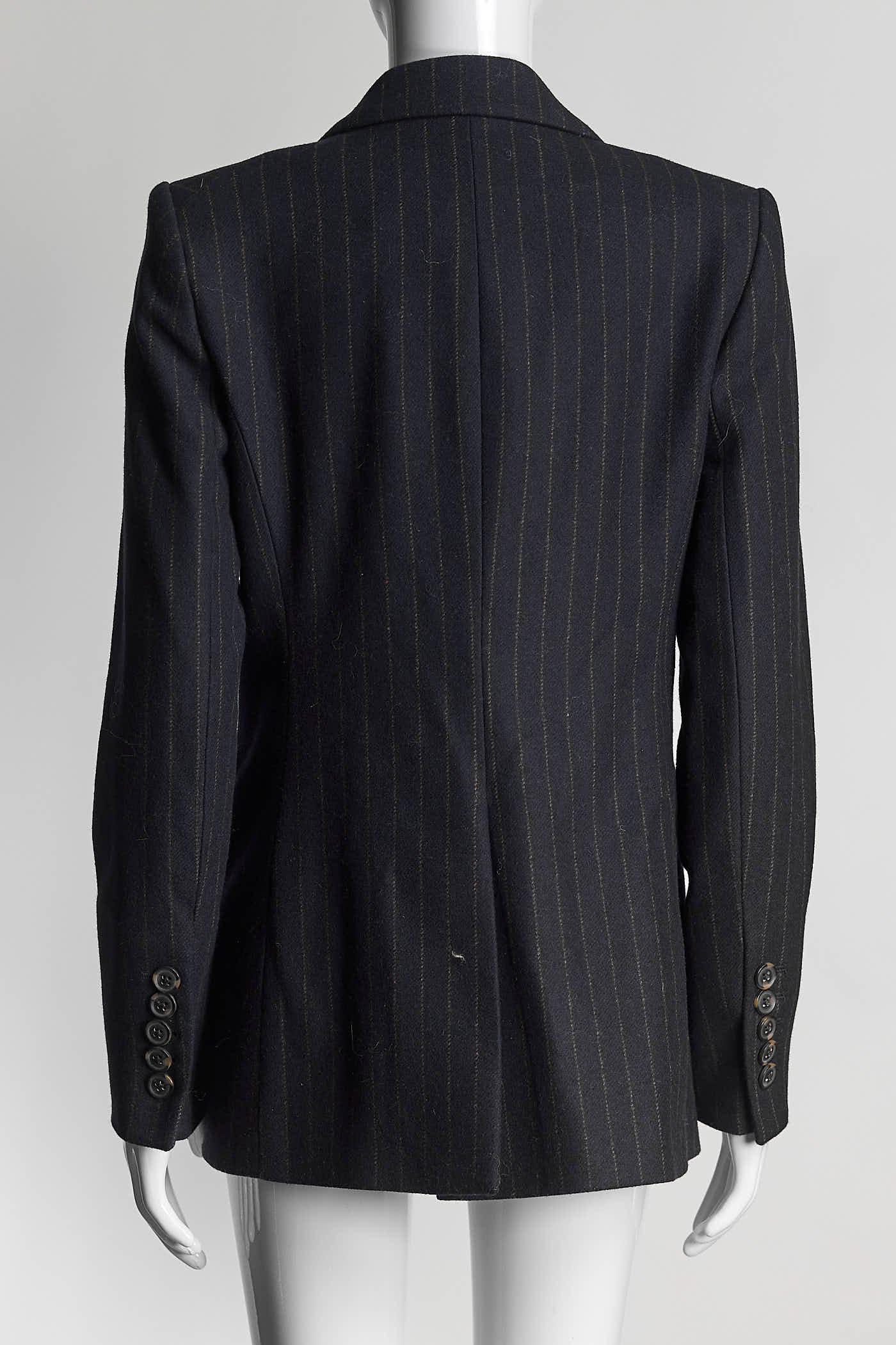 Veronica Beard Navy Striped Wool Blazer 2