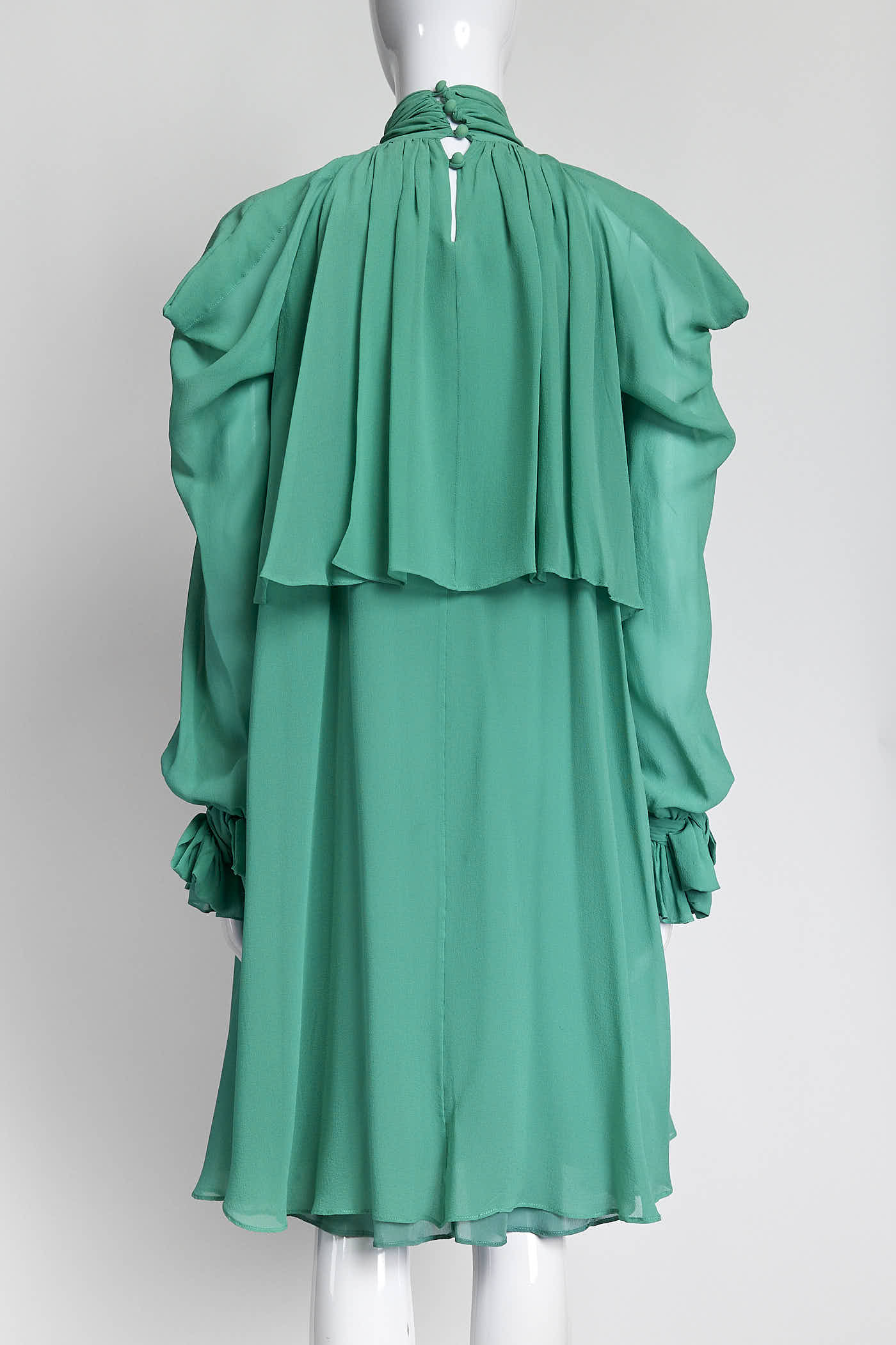 Viktor & Rilf Green Ruffled Dress 44