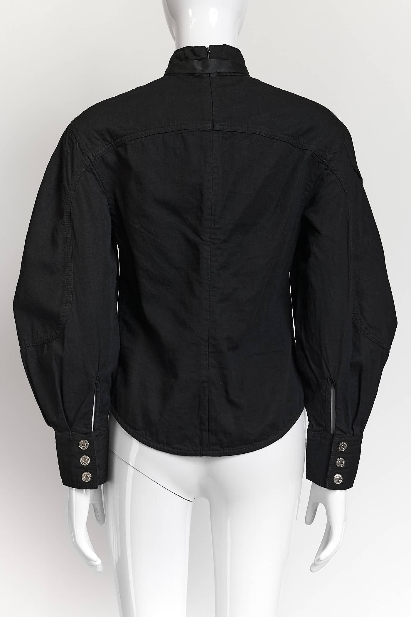 Zimmermann Black High Collar Blouse OP