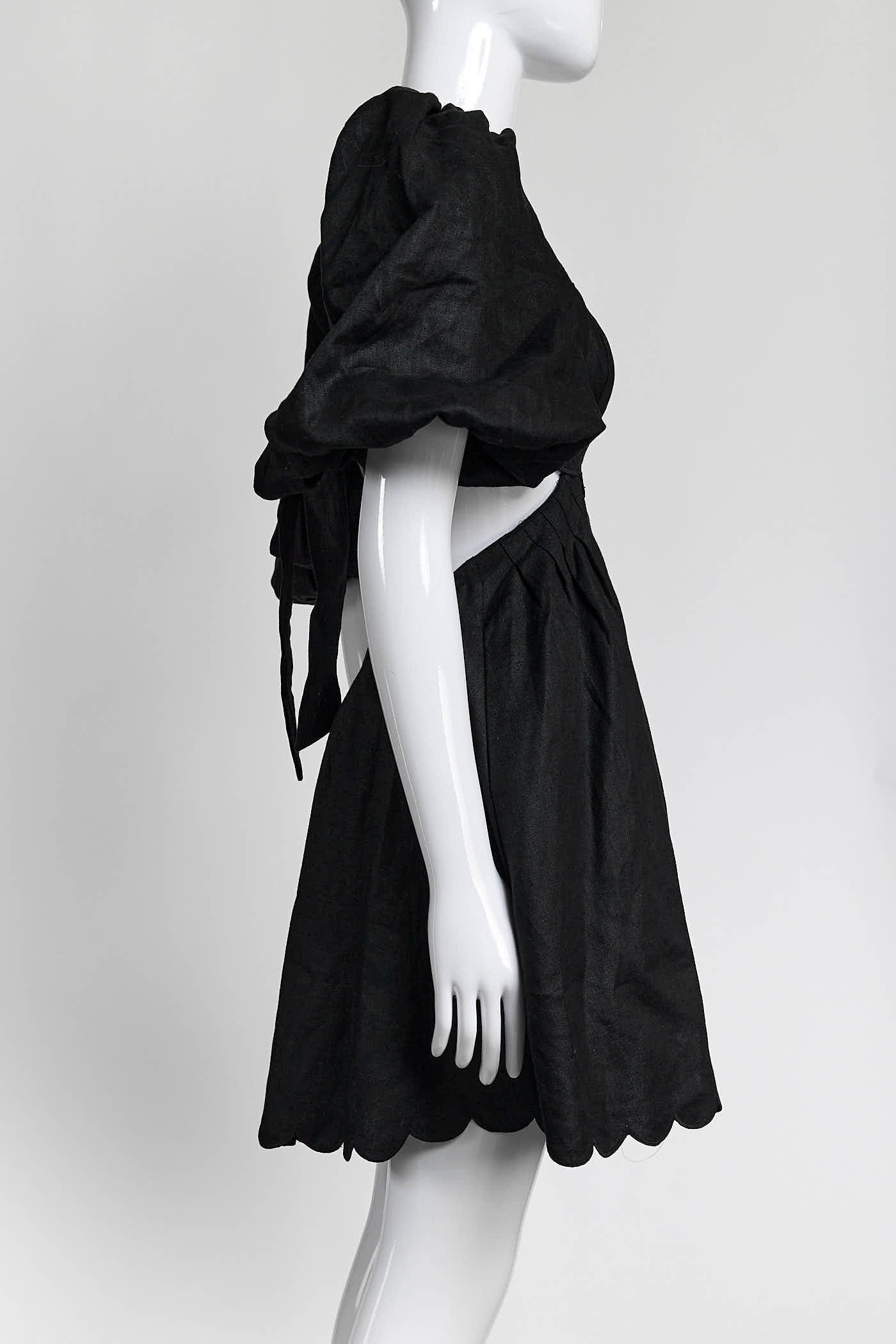 Zimmermann Black Puffer Dress 0