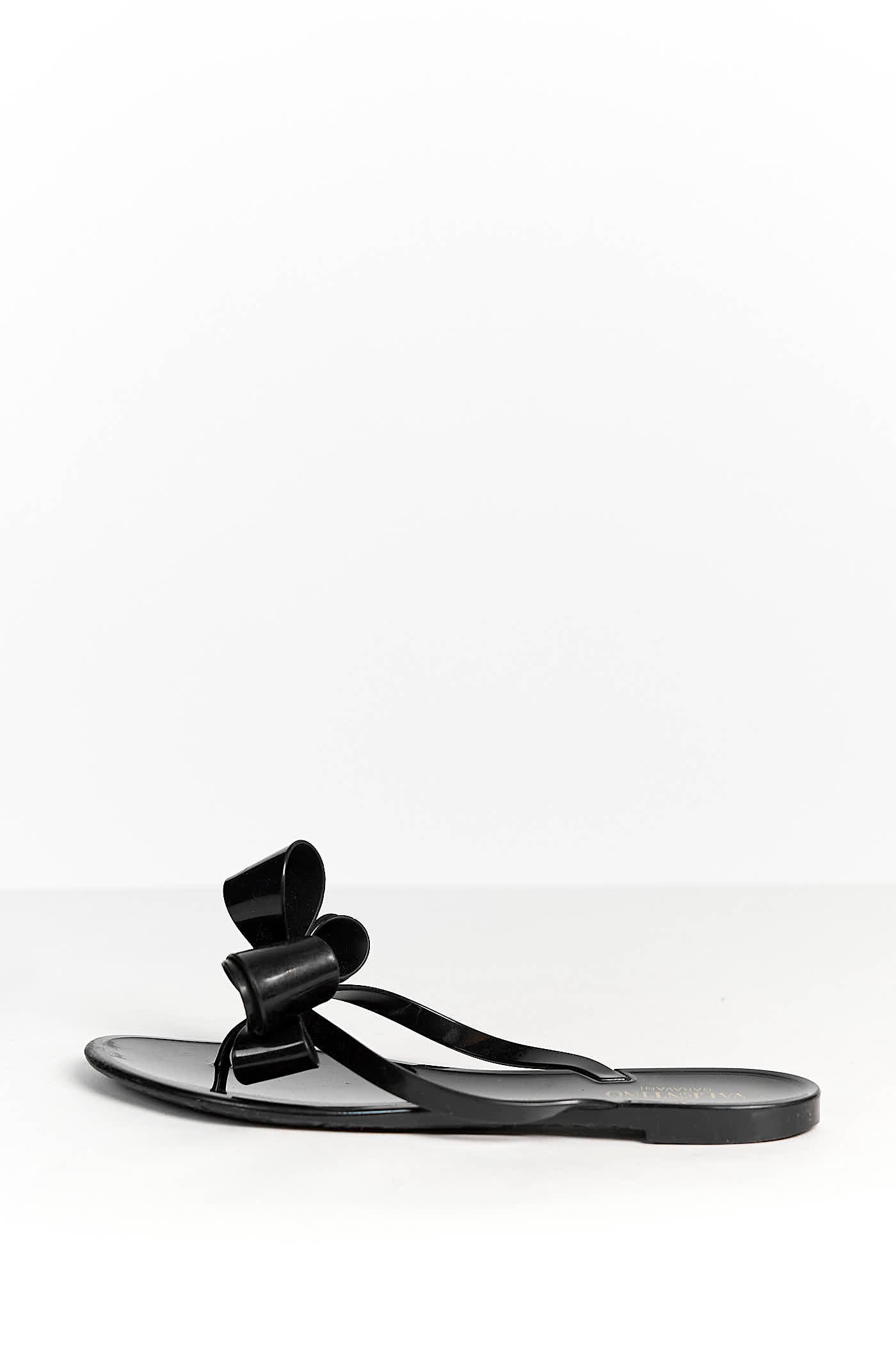 Valentino Garavani PVC Bow Thong Sandal 40