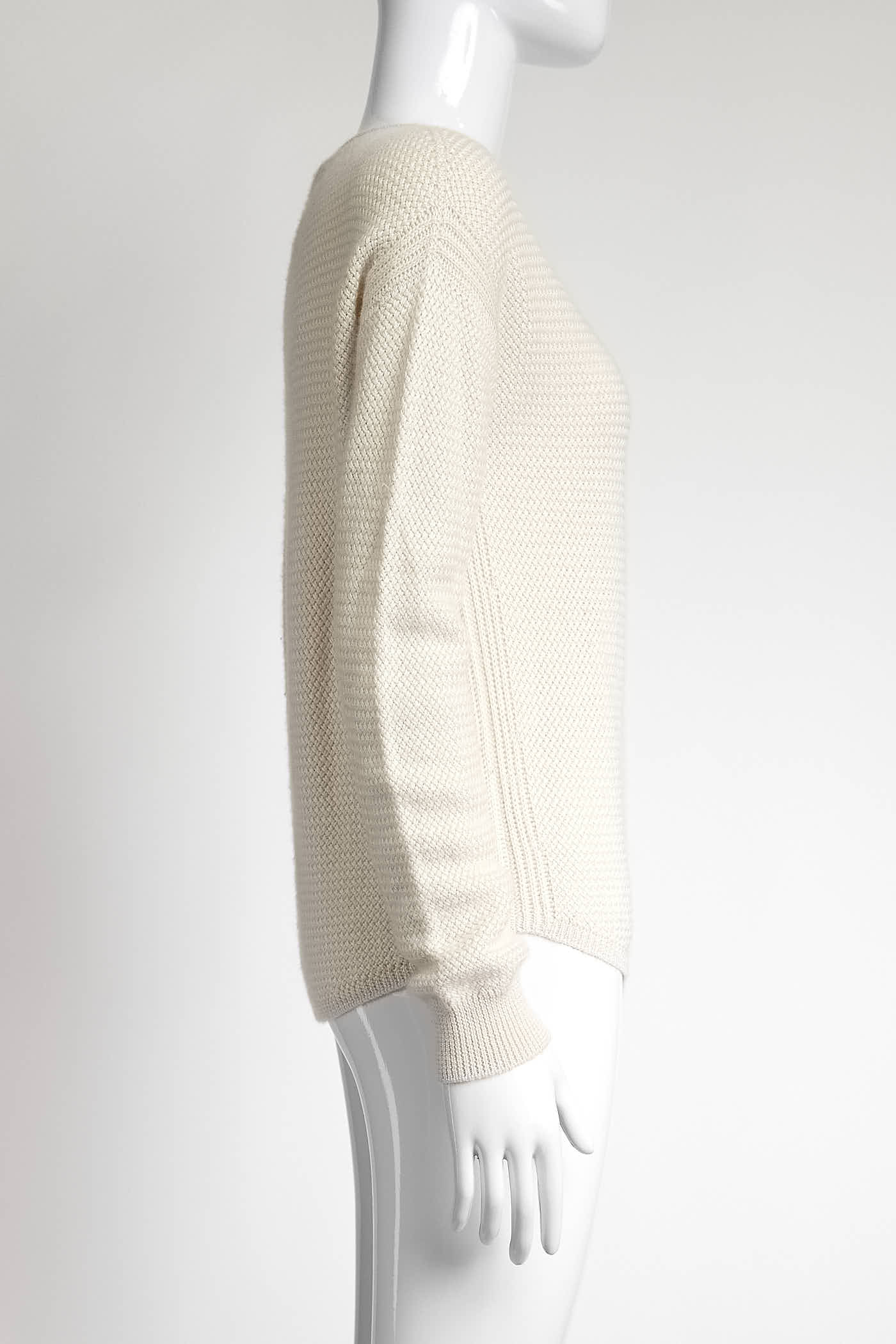 Loro Piana Cream Kint Sweater 42