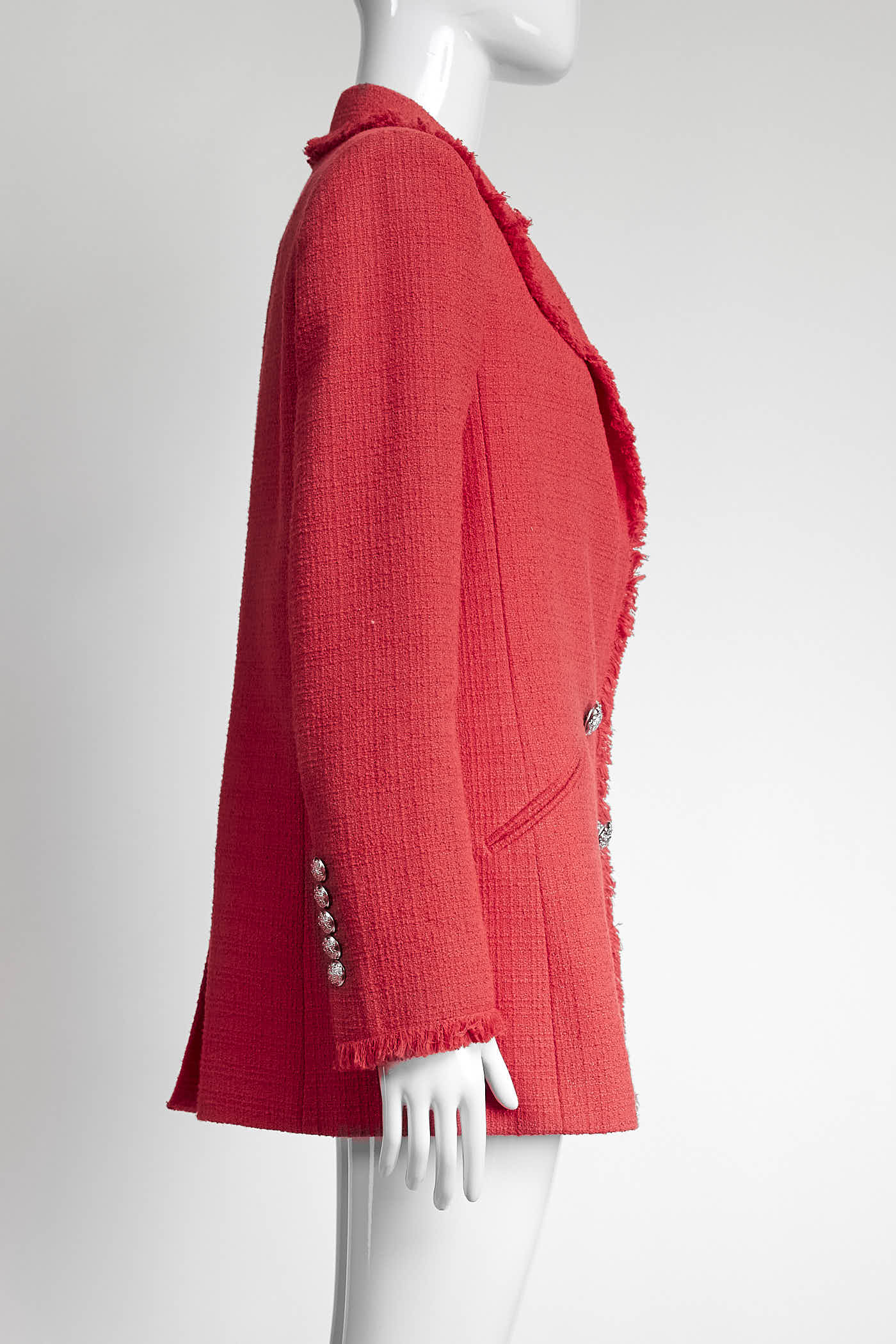 Veronica Beard Red Tweed Blazer 4