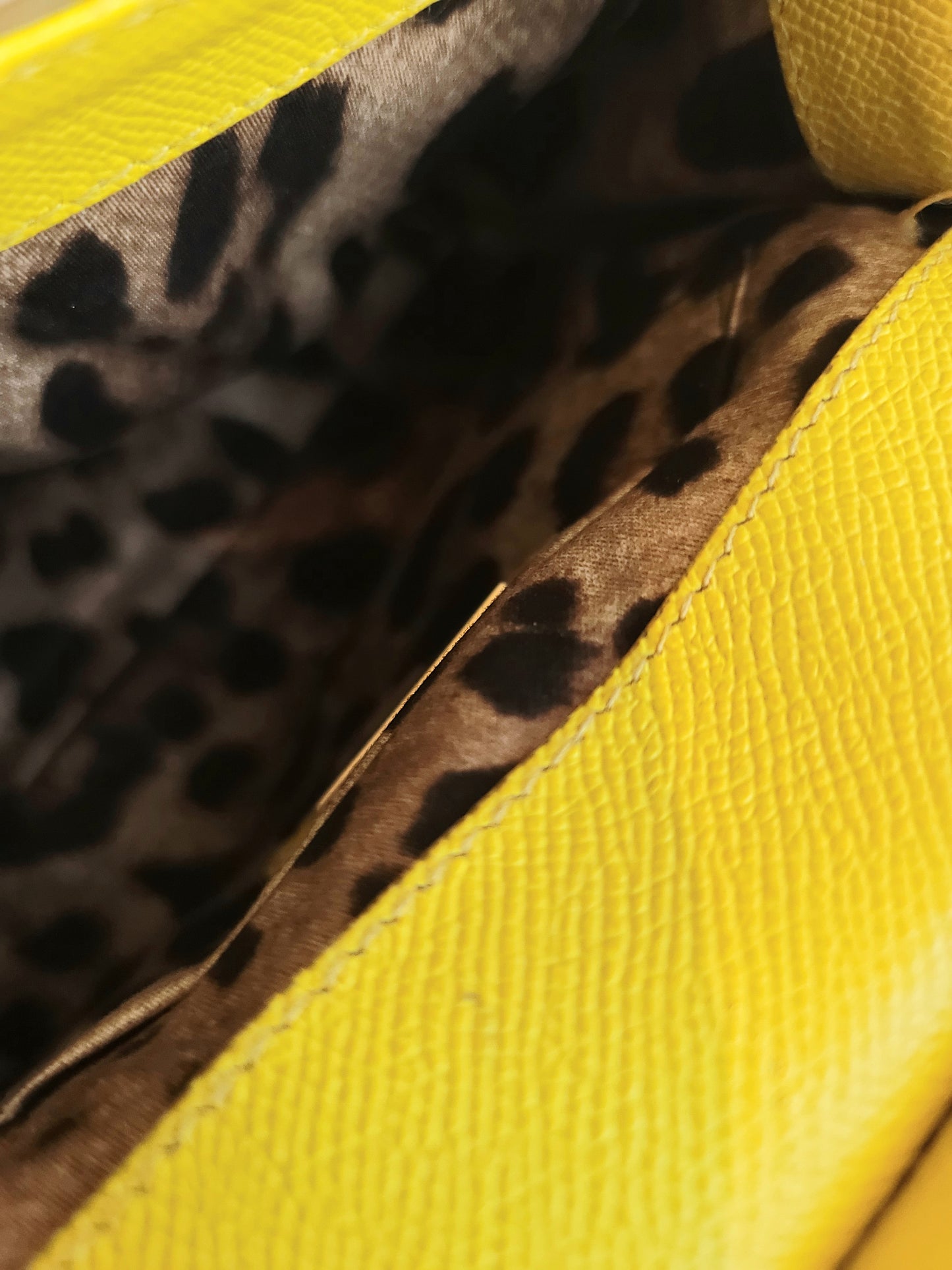 Dolce & Gabbana Yellow Small Sicily Top-Handle Bag