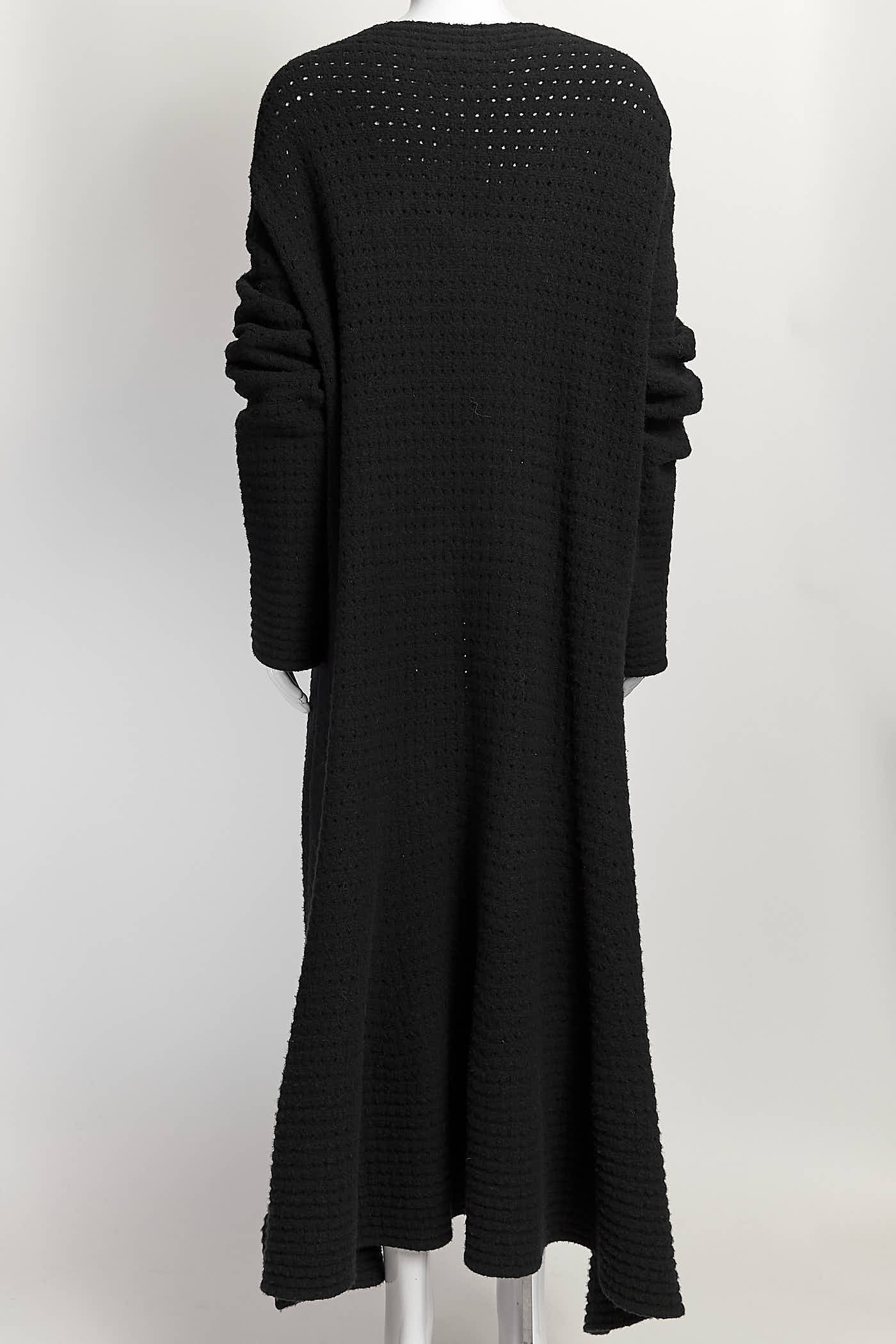 Haider Ackermann Black Knit Cardigan XS