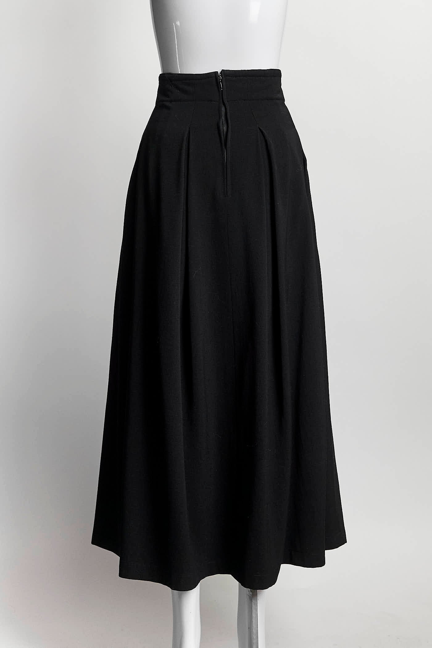 Jil Sander Black Skirt with Belt 38