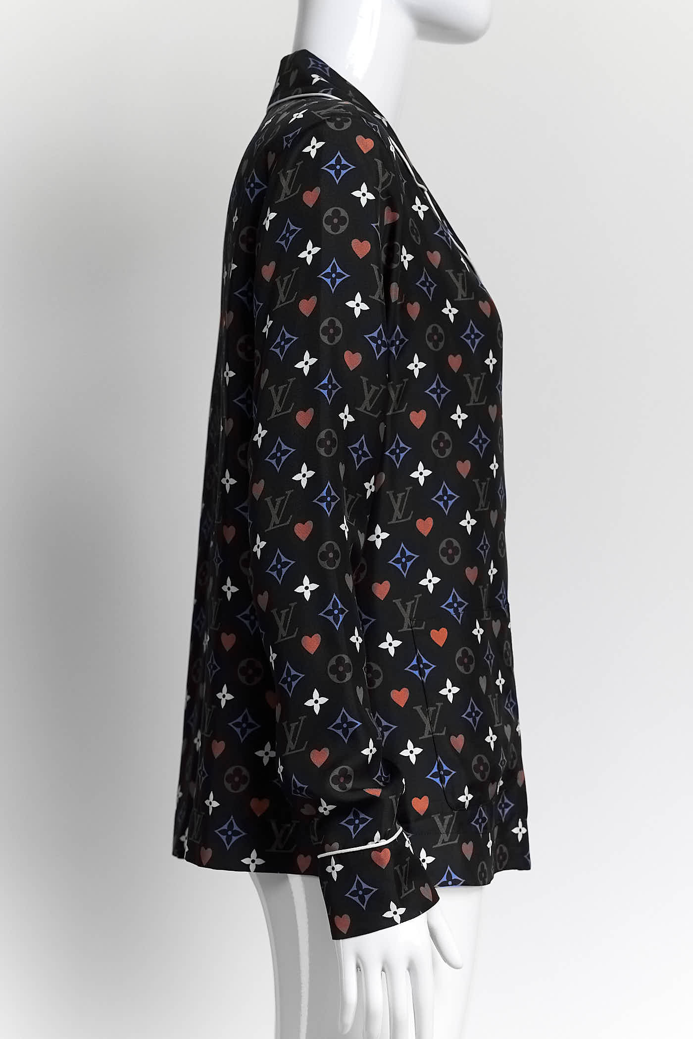 Louis Vuitton "Game On" printed silk shirt 36