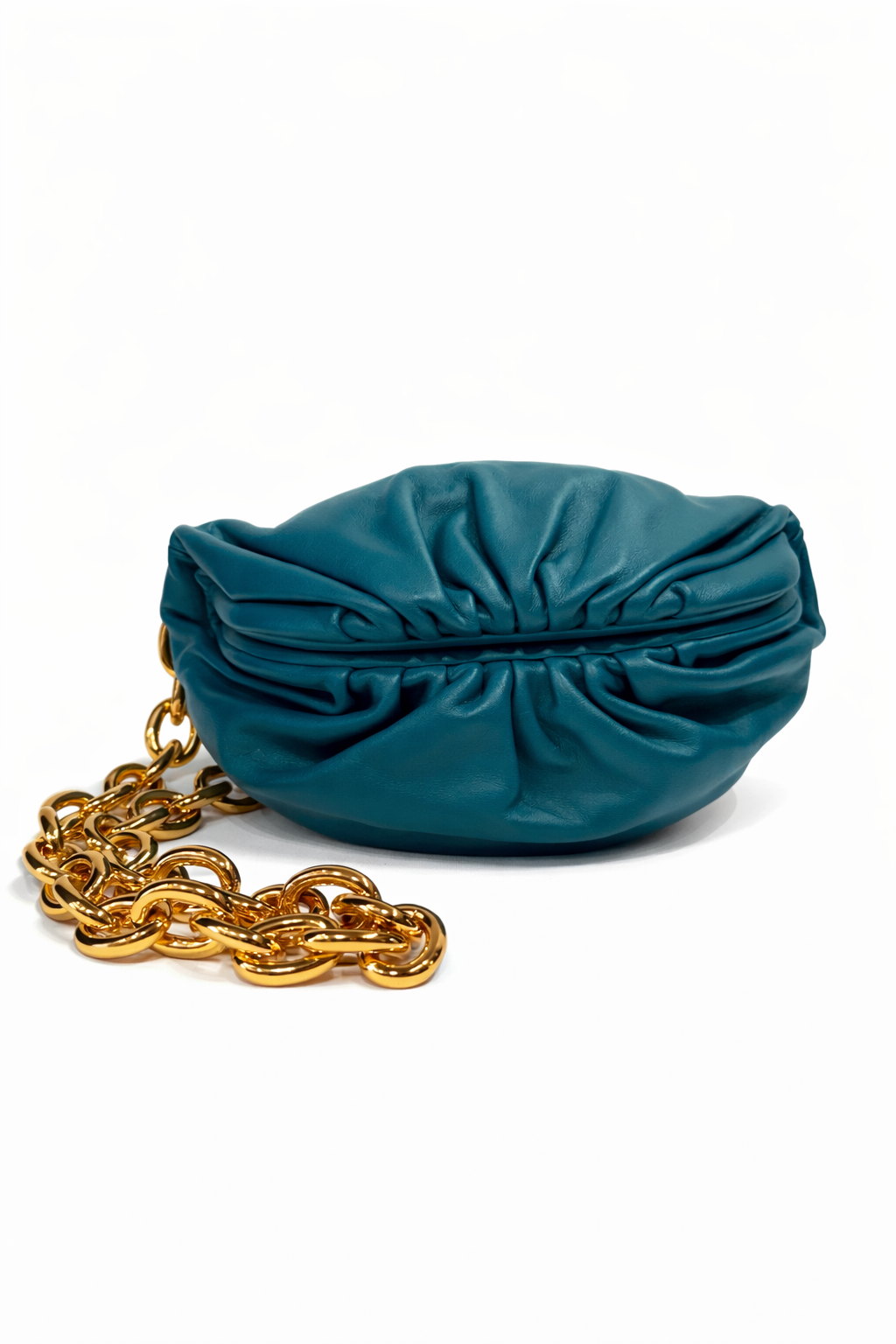 BOTTEGA VENETA GREEN BELT CHAIN POUCH
