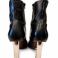 VETEMENTS LIGHTER HEEL BLACK LEATHER BOOTS