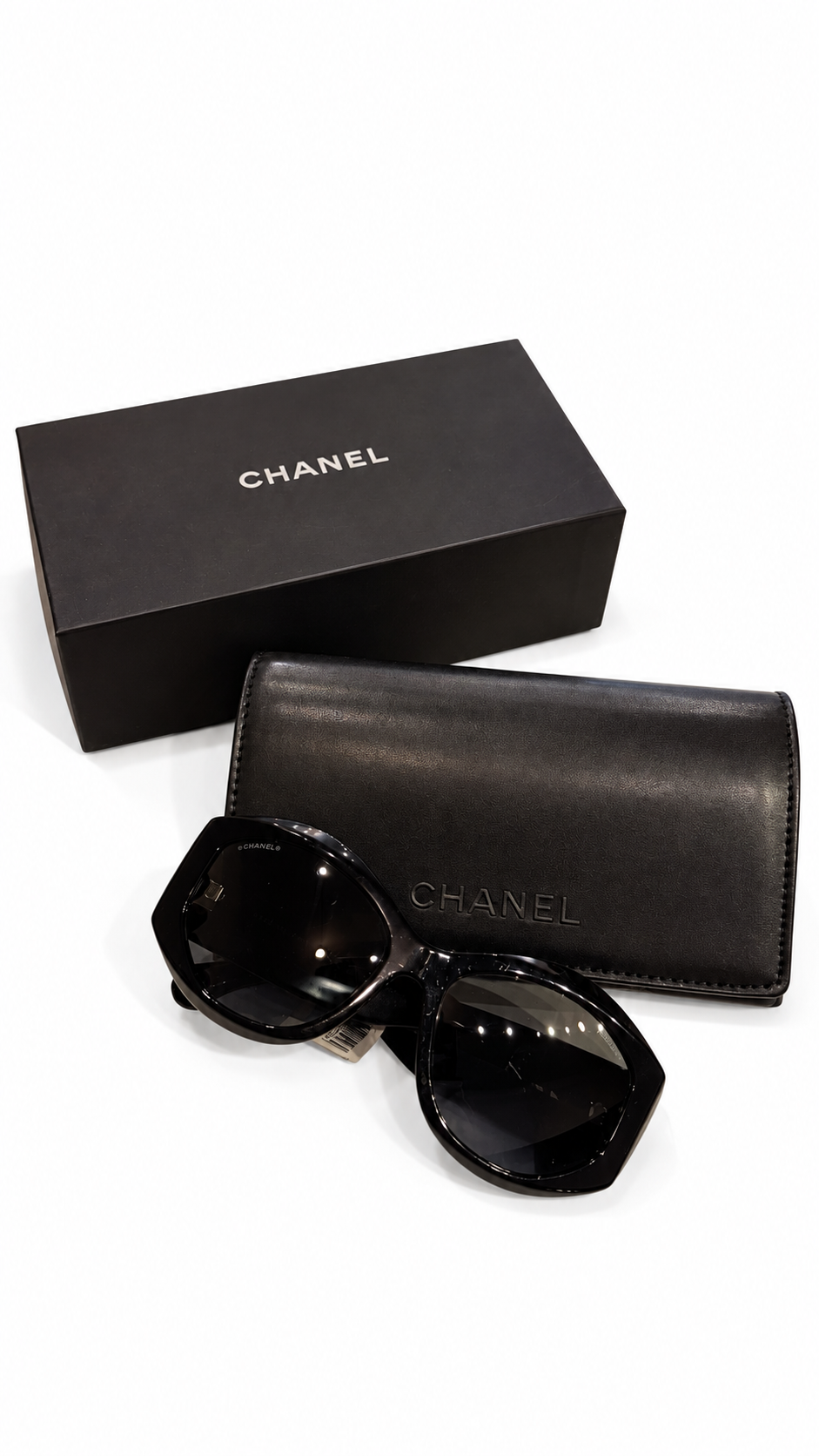 Chanel sunglasses featuring quilt pattern frames