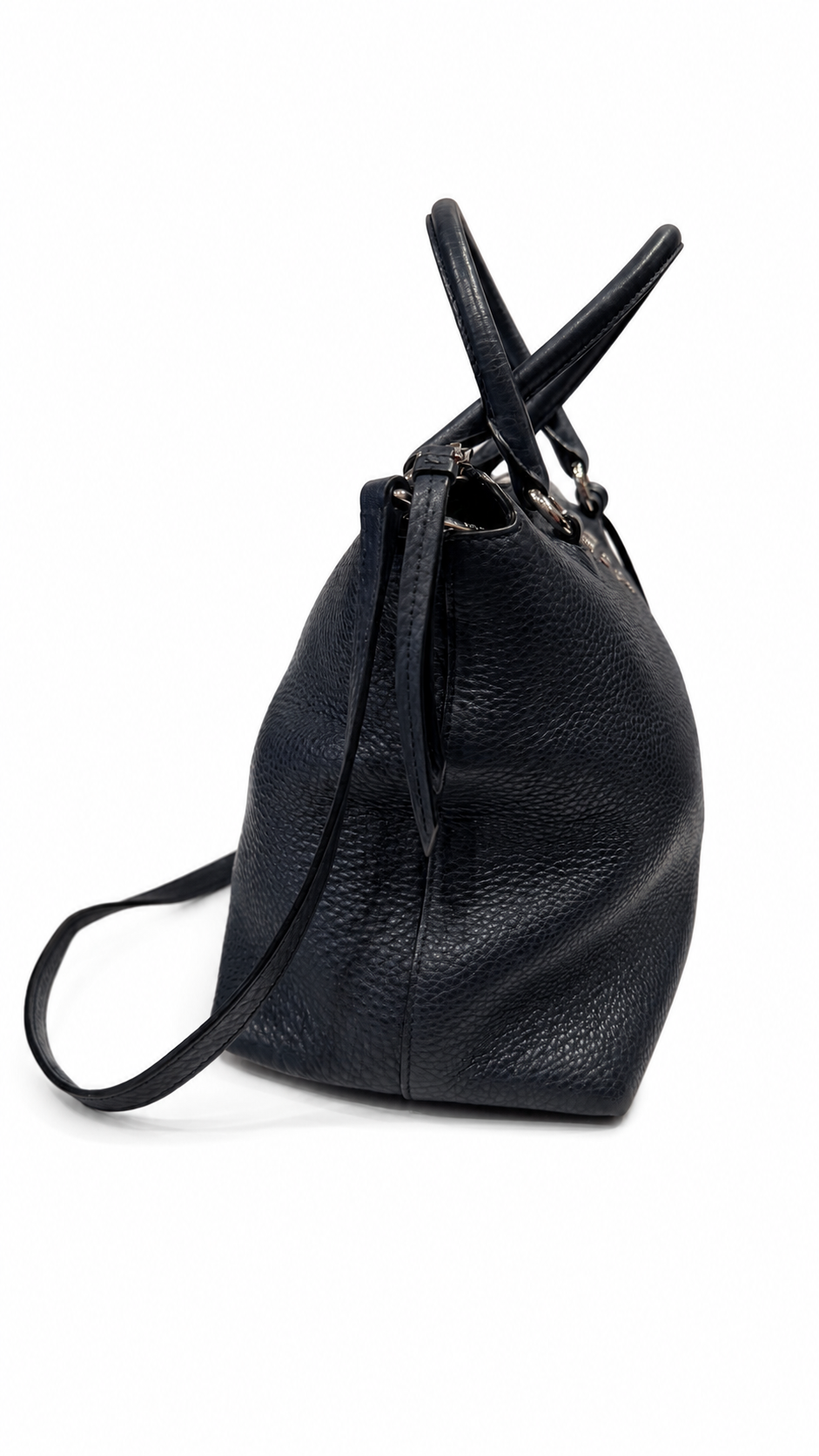Prada Blue with Silver-tone Logo Hardware Bag