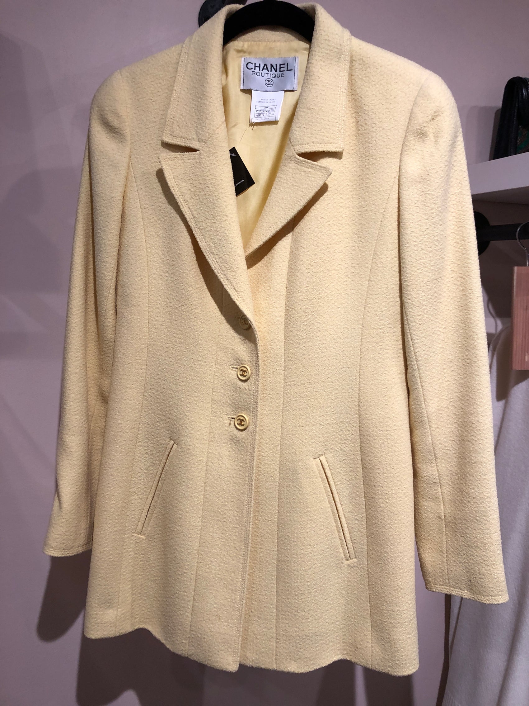 Chanel yellow blazer