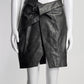 Isabel Marant Leather Mini Skirt with Buckle