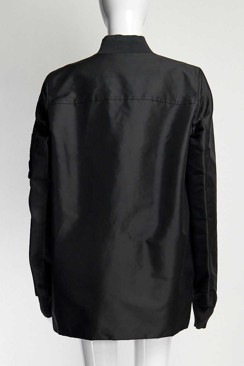 Rick Owens Black Bomber Jacket