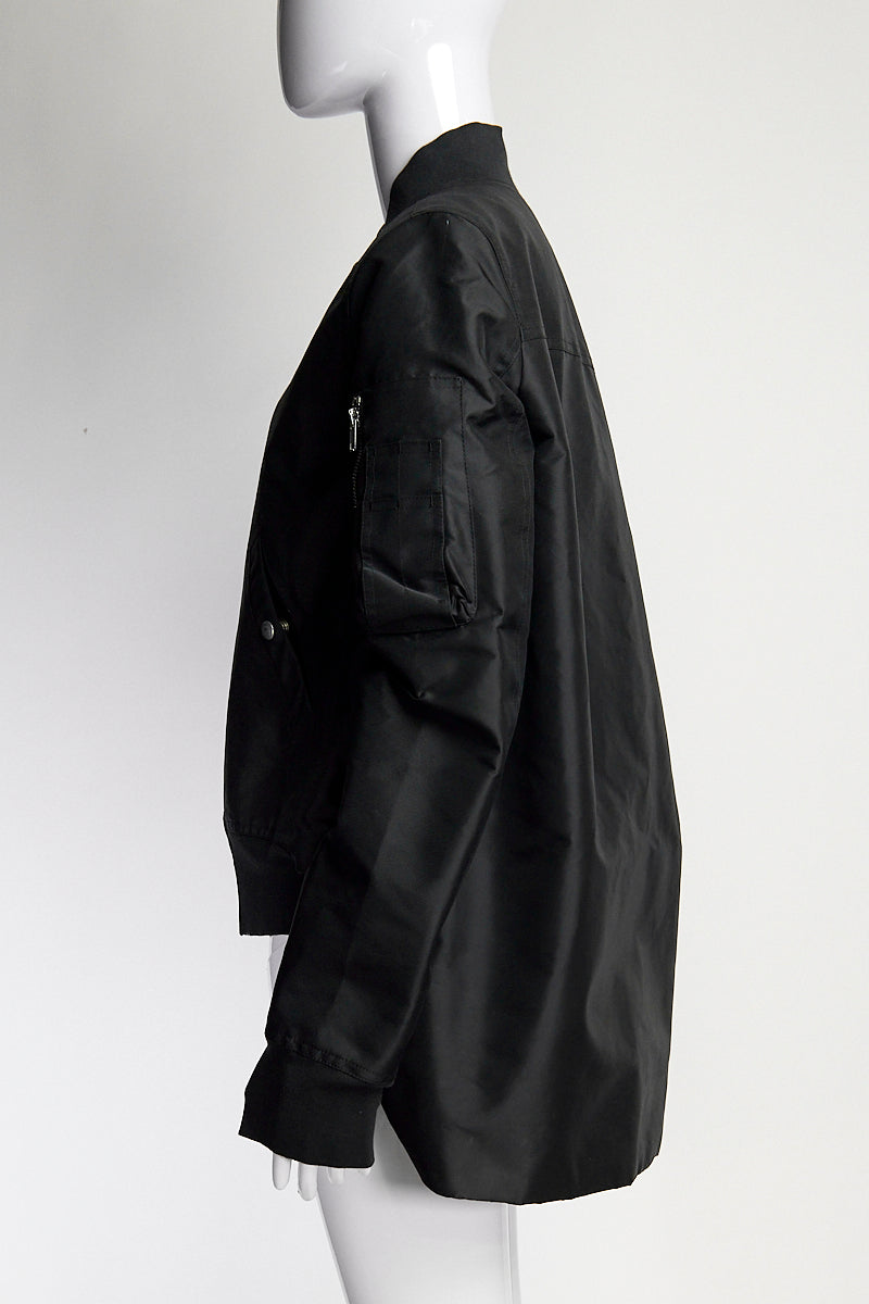 Rick Owens Black Bomber Jacket