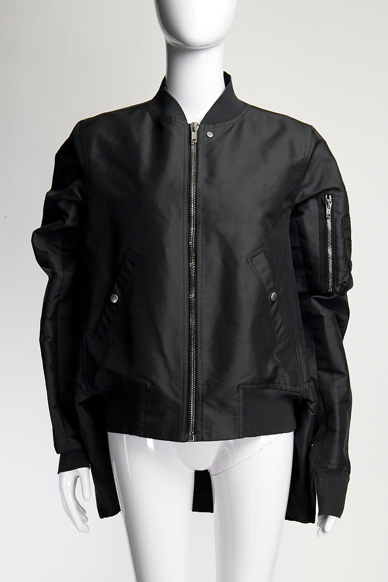 Rick Owens Black Bomber Jacket