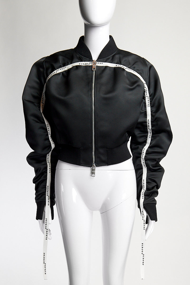 Versus Versace Crop Bomber Jacket IT42 FR38