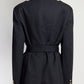 Celine Military Style Navy Jacket with Belt IT44 FR40