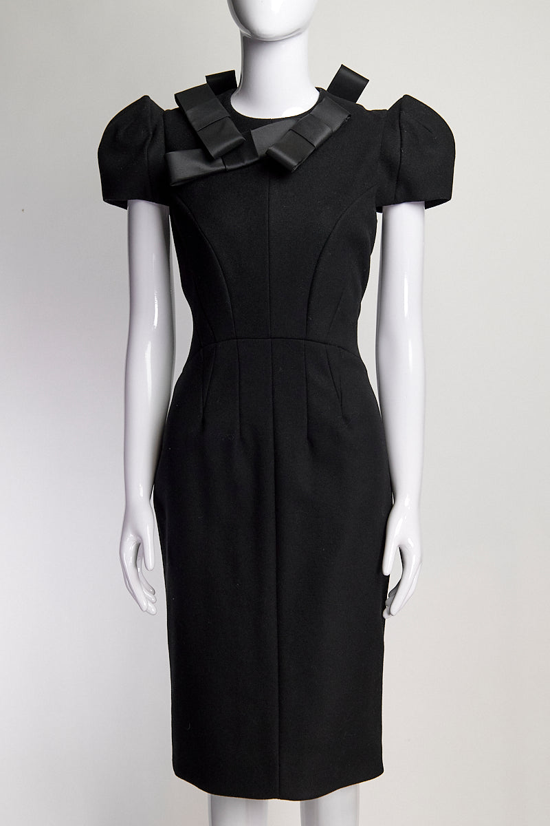 Roksanda Black Dress with Bows US8