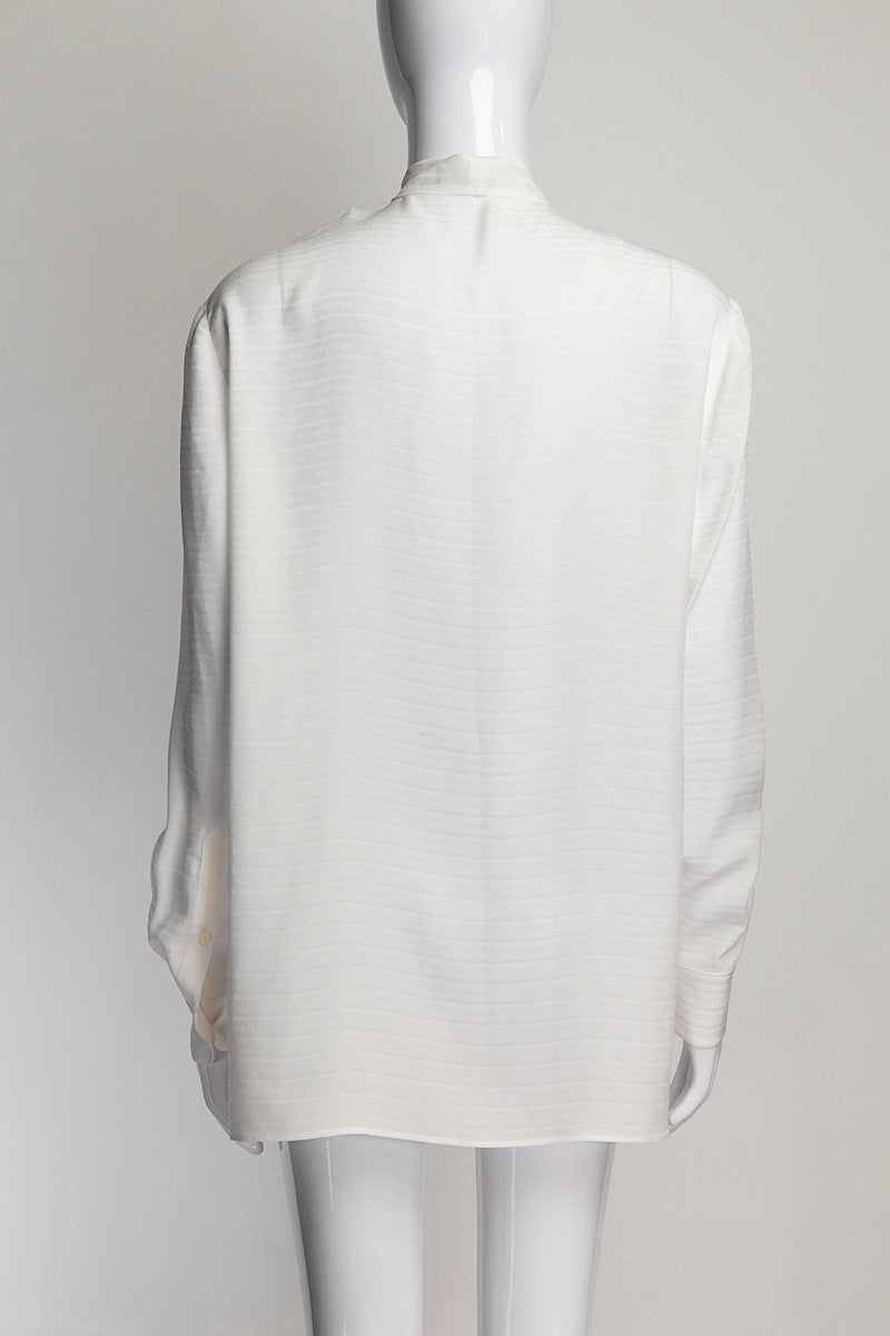 Prada Monogram Silk Blouse