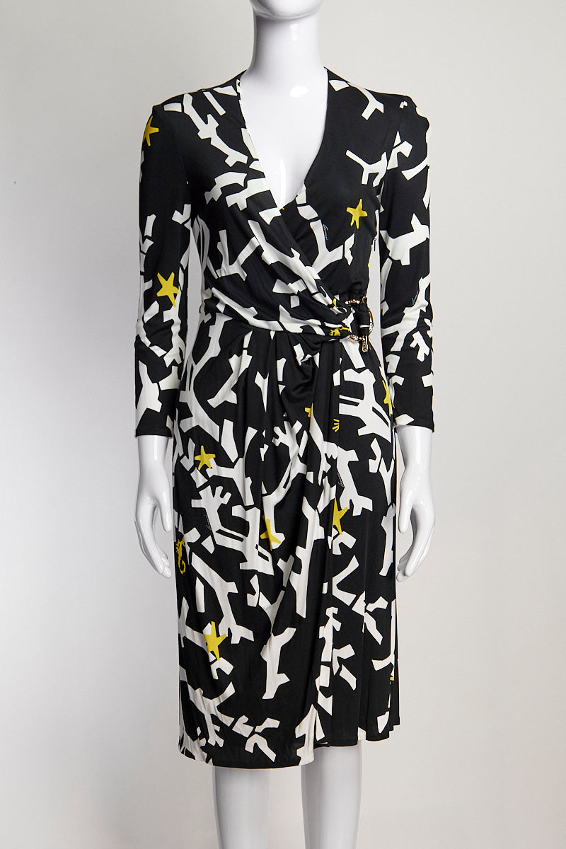 Gucci Abstract Wrap Dress IT40 FR36