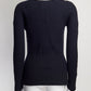 The Row Navy Cashmere Ribbed Sweater