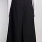 Celine Black Midi Skirt with Slit FR42 IT46