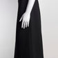 Celine Black Midi Skirt with Slit FR42 IT46