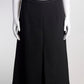 Celine Black Midi Skirt with Slit FR42 IT46