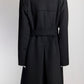 Prada Double Breasted Belted Trench Coat