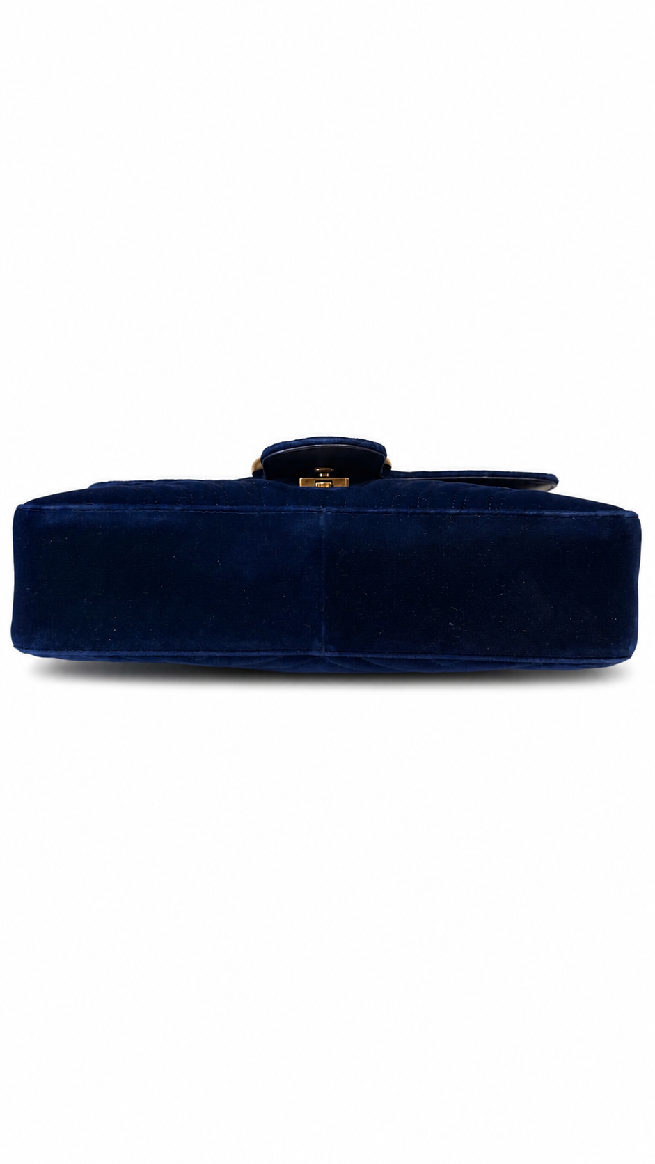 Gucci Blue Velvet Marmont Shoulder Bag