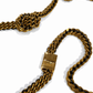 Burberry Gold/Black Chain Knot Necklace