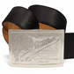 louis vuitton "travelling requisites" silver buckle belt - size 95