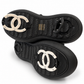 CHANEL INTERLOCKING CC LOGO TWEED SNOW BOOTS - SIZE 38.5